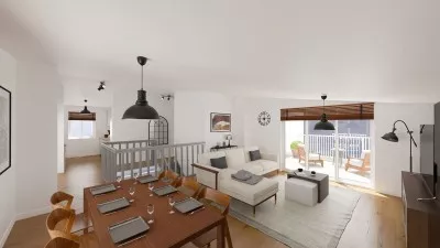 Appartement en attique de 4.5 pces rénové avec 2 terrasses